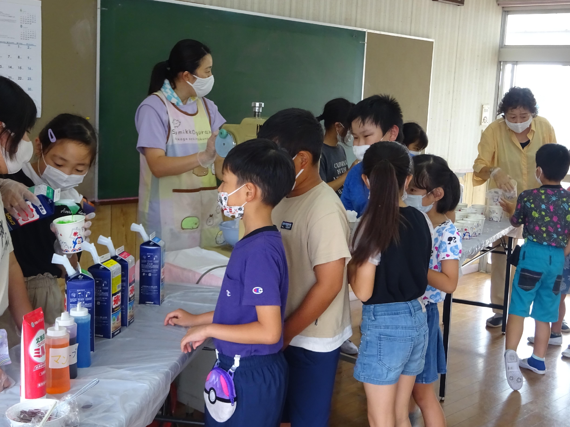 夏休みの様子(かき氷)